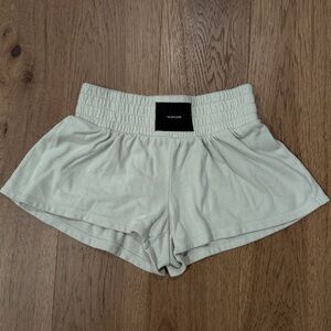 TALENTLESS Cream Women's Athletic Shorts